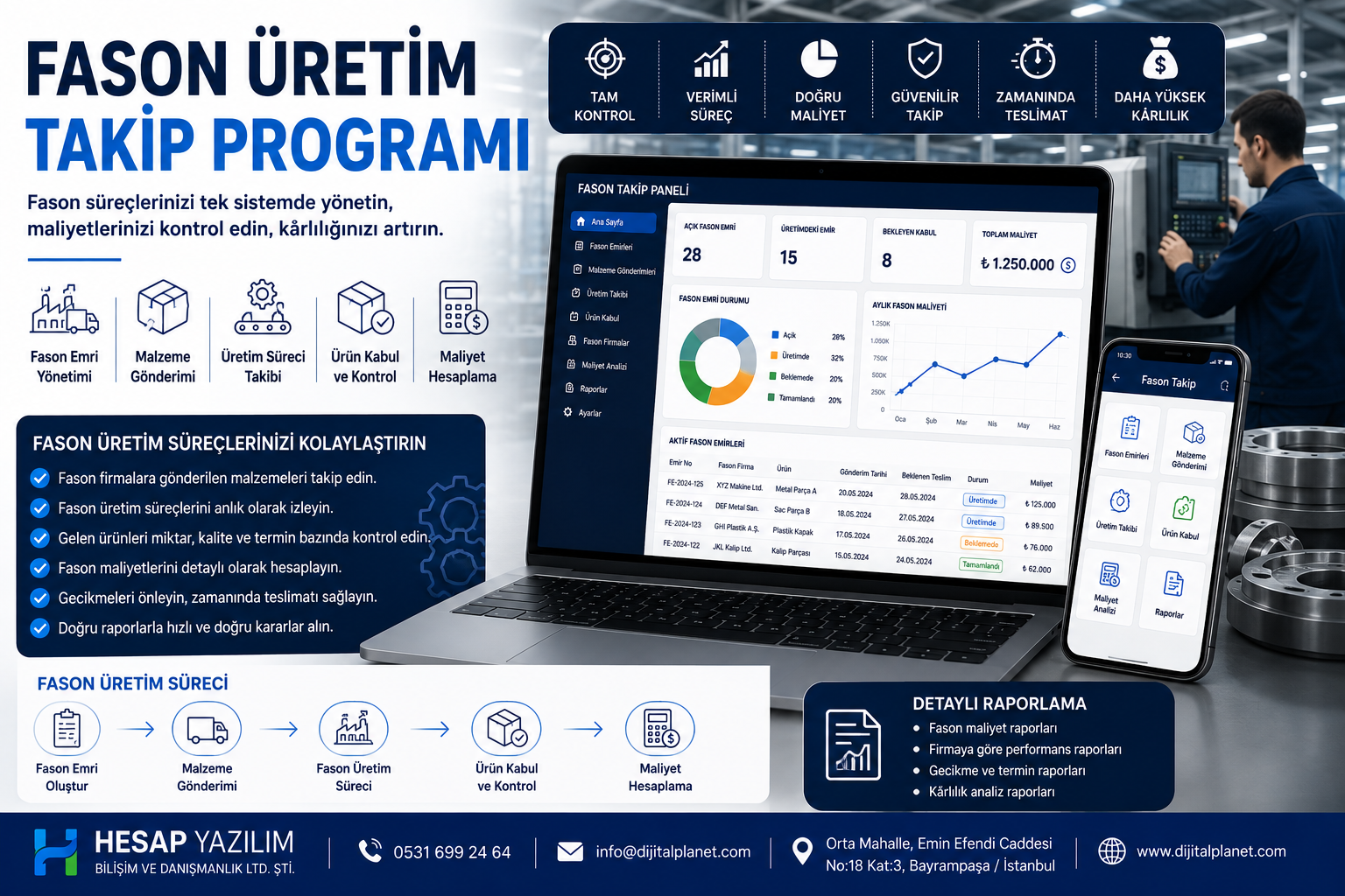 Fason Üretim Takip Programı